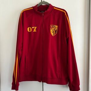 Mens XXL Hot Topic Licensed Harry Potter Gryffindor Track Jacket.
